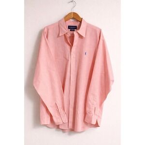 Ralph Lauren Golf Tilden 100% cotton button-down shirt in pink Size XL